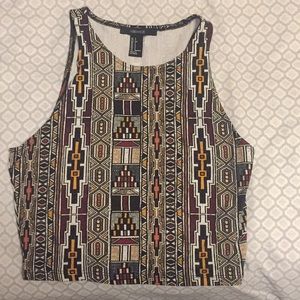 Aztec crop top